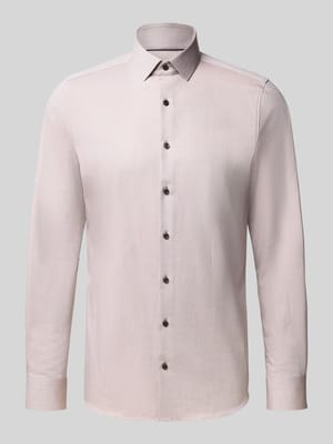 Slim fit zakelijk overhemd met kentkraag Shop The Look MANNEQUINE