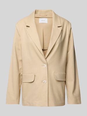 Blazer met reverskraag, model 'Jaomi' Shop The Look MANNEQUINE