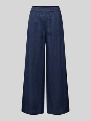 Leinenhose mit elastischem Bund Shop The Look MANNEQUINE