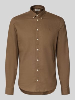 Slim Fit Freizeithemd mit Button-Down-Kragen Modell 'Anton' Shop The Look MANNEQUINE