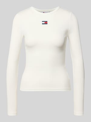 Slim Fit Langarmshirt aus Baumwoll-Mix Shop The Look MANNEQUINE