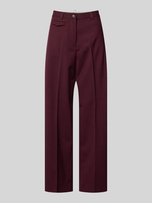 loose fit wijdte broek van wolmix Shop The Look MANNEQUINE