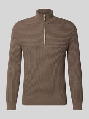 Troyer mit Stehkragen und Reißverschluss Shop The Look MANNEQUINE