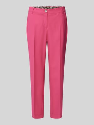 Slim fit pantalon met persplooien Shop The Look MANNEQUINE