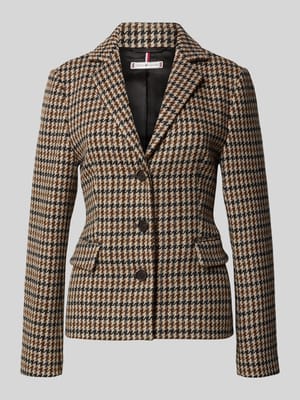 Shaped fit blazer van zuivere wol Shop The Look MANNEQUINE