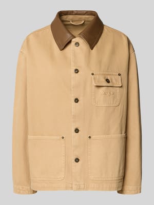 Regular Fit Jeansjacke aus reiner Baumwolle Modell 'FLIMANE-1-D_B' Shop The Look MANNEQUINE