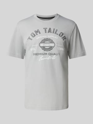 T-shirt o kroju regular fit z czystej bawełny Shop The Look MANNEQUINE