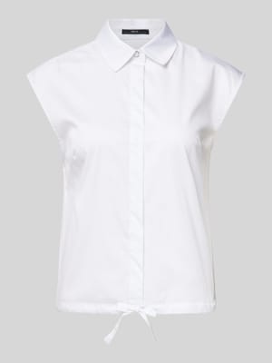 Top bluzkowy w jednolitym kolorze z krytą listwą guzikową Shop The Look MANNEQUINE