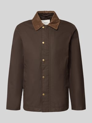 Regular Fit Wachsjacke aus reiner Baumwolle Modell 'WALTER' Shop The Look MANNEQUINE