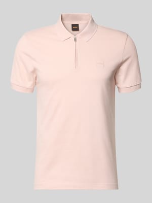 Regular Fit Poloshirt mit Zipper Shop The Look MANNEQUINE
