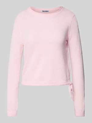 Rundhals Pullover mit Tunnelzug Shop The Look MANNEQUINE