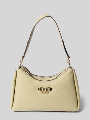 Shoulder Bag in Leder-Optik mit Logo-Detail Modell 'Anise' Shop The Look MANNEQUINE