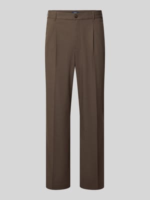 Spodnie o kroju straight fit z dodatkiem wiskozy Shop The Look MANNEQUINE