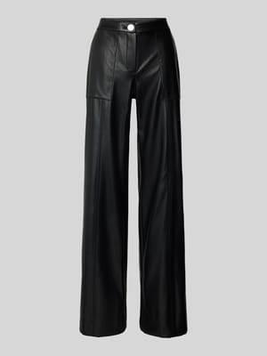 Wide fit broek in leerlook Shop The Look MANNEQUINE