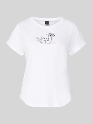 T-Shirt mit Label-Print Modell 'DEBRA4' Shop The Look MANNEQUINE