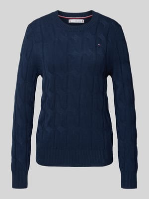 Regular Fit Strickpullover aus reiner Wolle Shop The Look MANNEQUINE