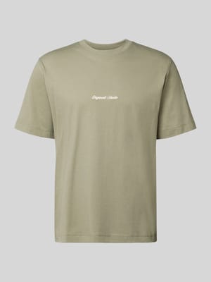 T-Shirt mit Label-Stitching Modell 'NORREBRO' Shop The Look MANNEQUINE
