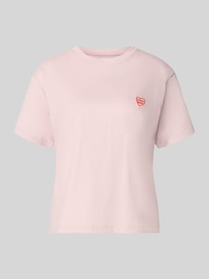 Regular Fit T-Shirt mit Motiv-Stitching Shop The Look MANNEQUINE