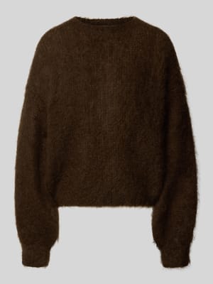 Sweter z dzianiny o kroju relaxed fit z mieszanki moheru model ‘CAMILLE’ Shop The Look MANNEQUINE