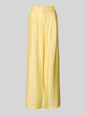 Wide Leg Pants aus Viskose-Mix mit Eingrifftaschen Shop The Look MANNEQUINE