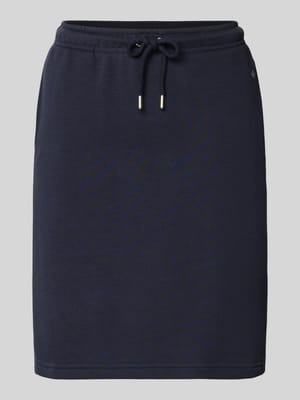 Knie-lange sweatrok met labelstitching Shop The Look MANNEQUINE
