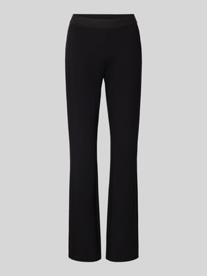 Straight fit stoffen broek van viscosemix, model 'Erja' Shop The Look MANNEQUINE