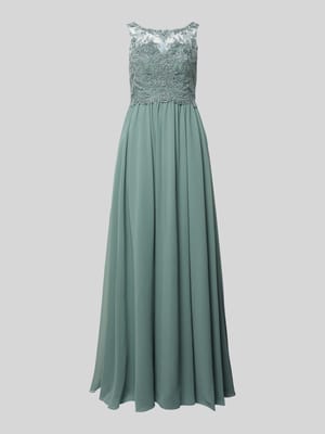 Sukienka wieczorowa z ozdobnymi kamieniami i kwiatowymi haftami Shop The Look MANNEQUINE
