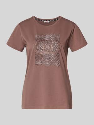 T-shirt met strass-steentjes Shop The Look MANNEQUINE