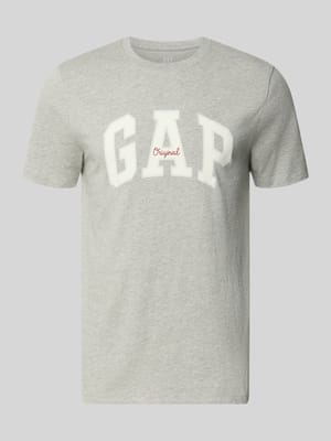 T-Shirt mit Logo und Rundhalsausschnitt Shop The Look MANNEQUINE