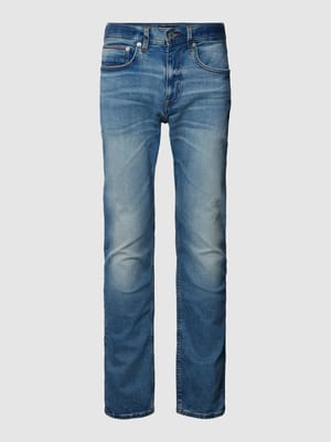 Jeans mit Label-Patch Modell 'HOUSTON' Shop The Look MANNEQUINE