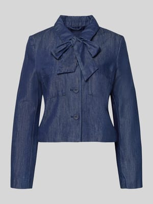 Regular Fit Blazer in Denim-Optik mit Lyocell-Anteil Shop The Look MANNEQUINE