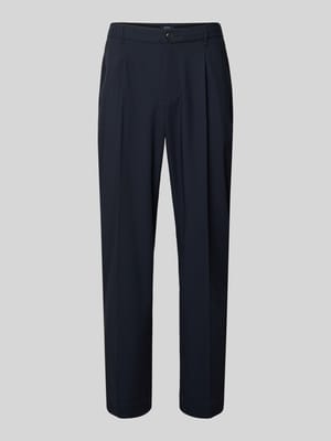 Spodnie o kroju straight fit z dodatkiem wiskozy Shop The Look MANNEQUINE