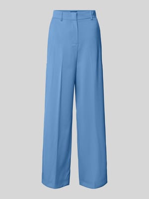 Spodnie z zakładkami w pasie o kroju regular fit z czystej żywej wełny model „VISIVO” Shop The Look MANNEQUINE
