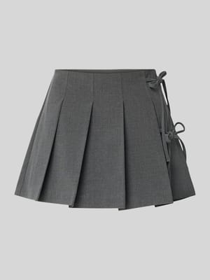 Uitlopende skort met viscose, model 'MELANIE' Shop The Look MANNEQUINE