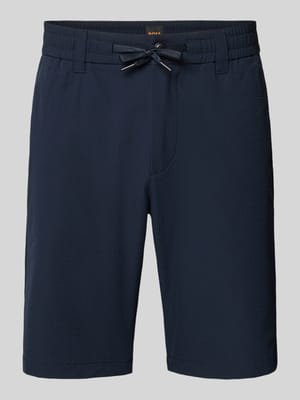 Tapered Fit Bermuda mit Kordelzug Modell 'CHINO' Shop The Look MANNEQUINE