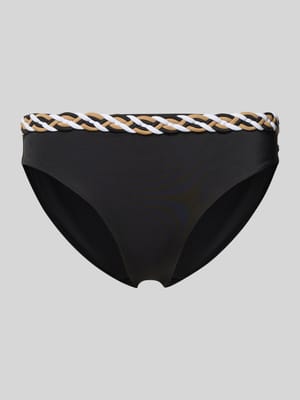 Regular Fit Bikinihose mit geflochtenem Bund Shop The Look MANNEQUINE