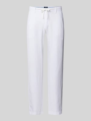 Leinenhose mit Tunnelzug und Gesäßtaschen Shop The Look MANNEQUINE