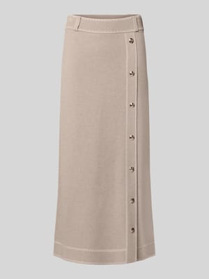 Midirok van viscosemix met zijde-aandeel model 'Gonna Maglia' Shop The Look MANNEQUINE