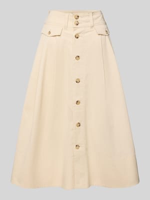 Midirock mit Knopfleiste Modell 'GILCHRIST' Shop The Look MANNEQUINE
