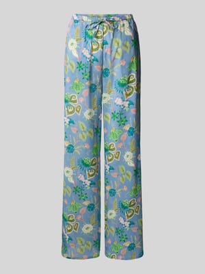 Stoffen broek met elastische band Shop The Look MANNEQUINE