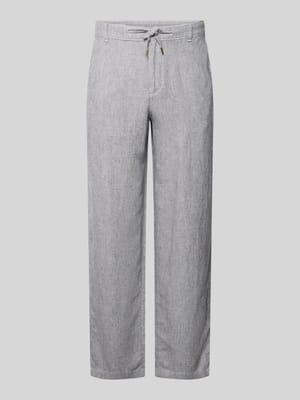 Leinenhose mit Bindegürtel Modell 'KARL MYKONOS' Shop The Look MANNEQUINE