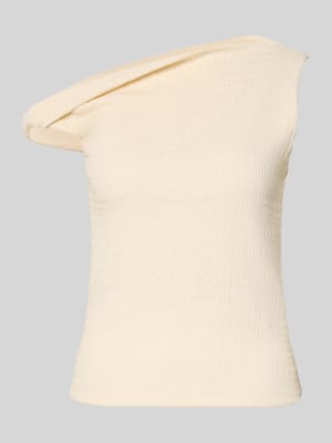 T-shirt met asymmetrische hals Shop The Look MANNEQUINE