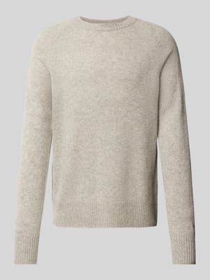 Gebreide pullover van wol met deelnaden, model 'LUXURY' Shop The Look MANNEQUINE