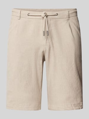 Slim Fit Shorts aus Baumwoll-Leinen-Mix Shop The Look MANNEQUINE