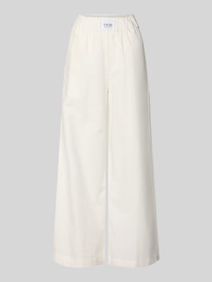 Wide Leg Stoffhose aus Baumwoll-Mix Modell 'ALBA' Shop The Look MANNEQUINE
