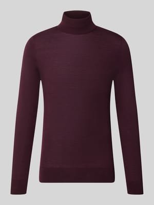 Shirt met lange mouwen van pure wol model 'Nevile' Shop The Look MANNEQUINE