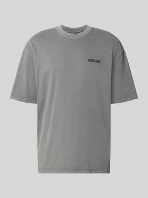 Oversized t-shirt z bawełny model 'Hattem' Shop The Look MANNEQUINE