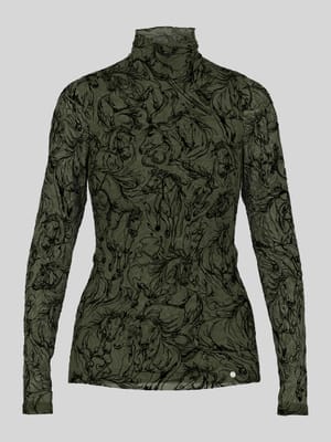 Longsleeve aus Mesh Shop The Look MANNEQUINE