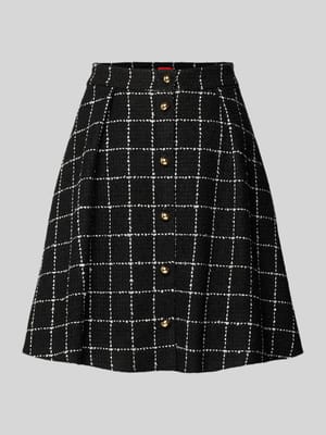 Spódnica mini rozkloszowana z dodatkiem wiskozy model ‘RIKLA-1’ Shop The Look MANNEQUINE