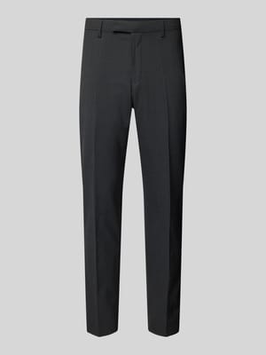 Slim fit pantalon met persplooien, model 'Ryan' Shop The Look MANNEQUINE